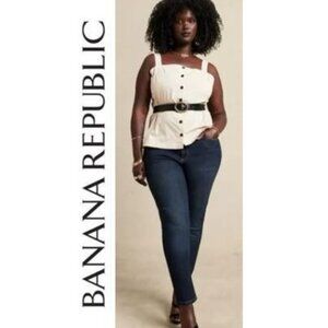 BANANA REPUBLIC, Premium denim blue jeans - midrise skinny style